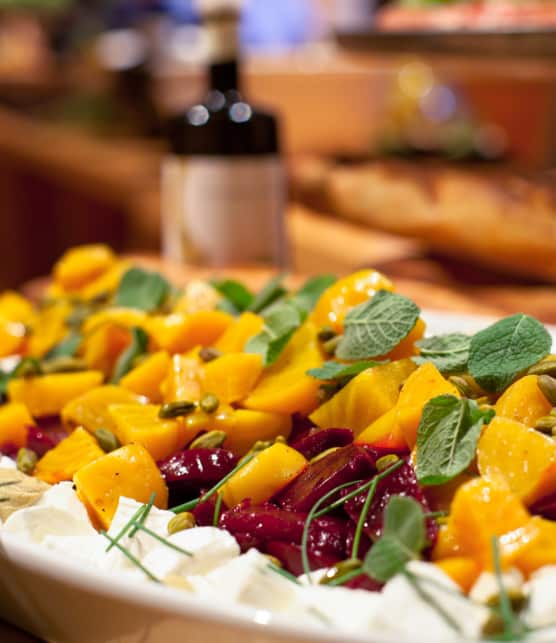 salade chaude d'automne à la marjolaine