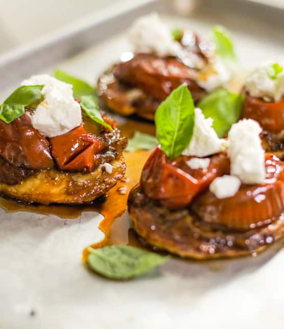 tatin tomates et chèvre