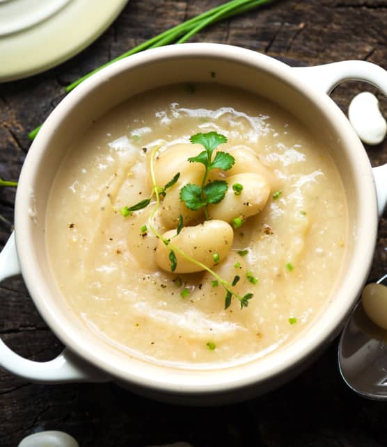 soupe aux cannellini et pancetta