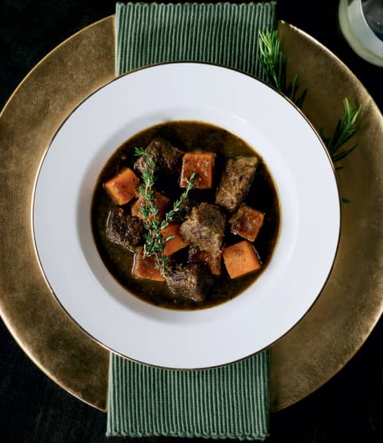 braisé de veau à la courge