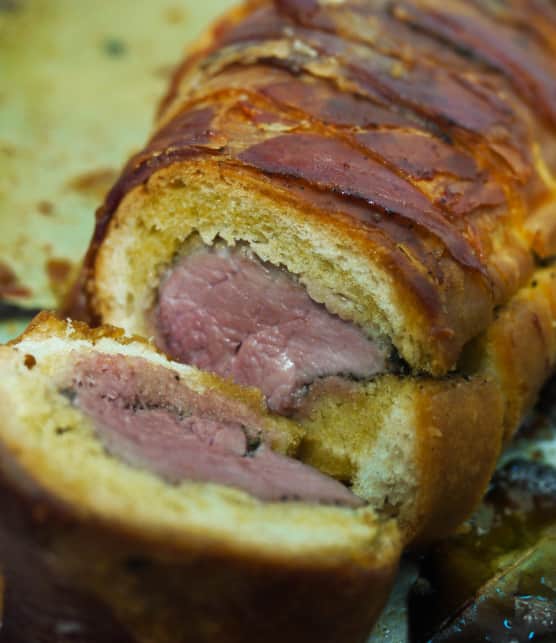 rôti de porc en croûte de pain