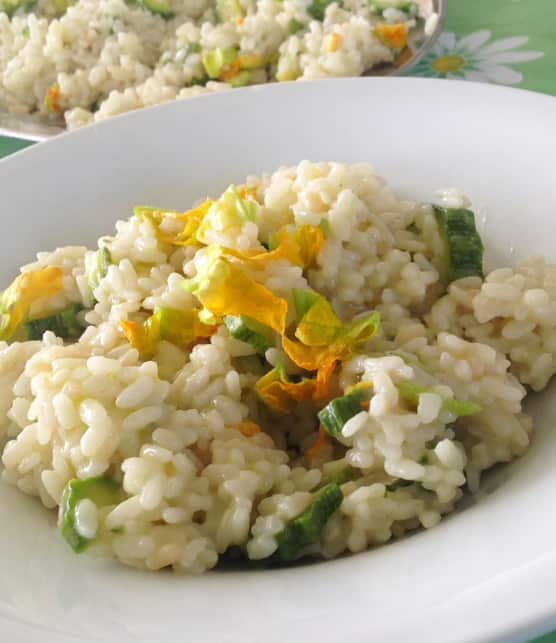 risotto blanc aux courgettes