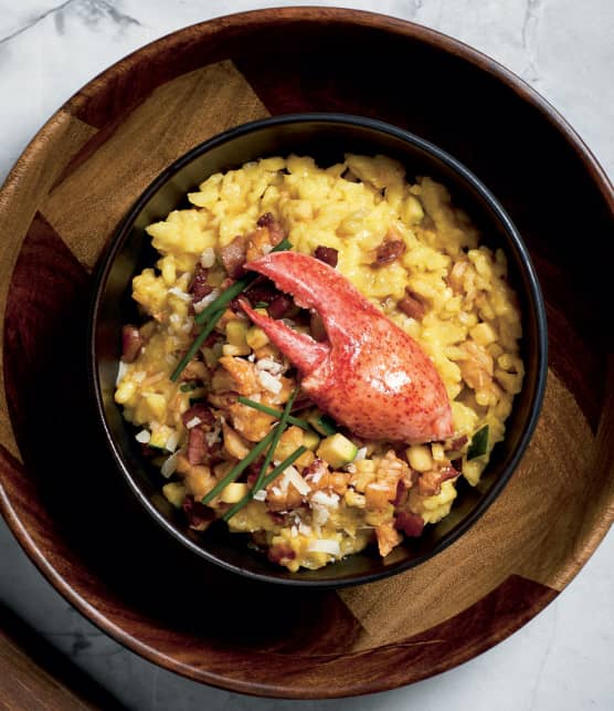 risotto au homard et safran