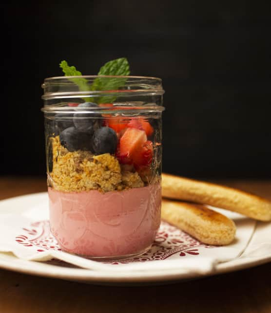 mousse aux fruits éclair