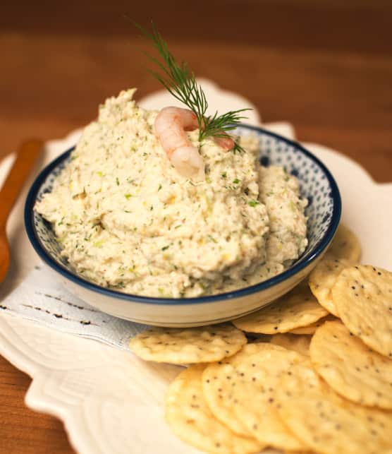 mousse de crevettes à l’aneth et au citron