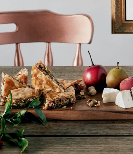 baklavas au brie tripe crème et à l'érable