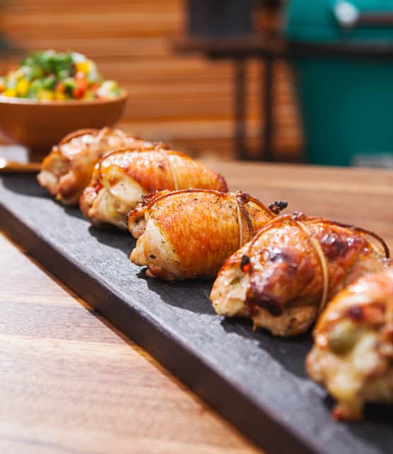 hauts de cuisse de poulet farcis à la brésilienne