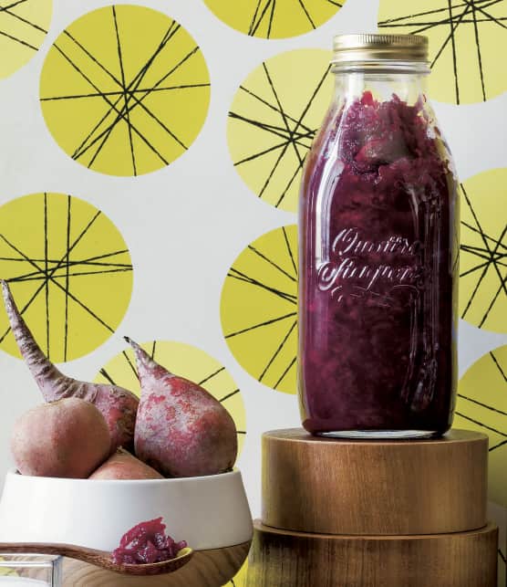 Ketchup aux betteraves, oignons et gingembre
