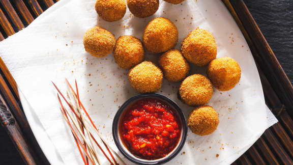 Boulettes de poulet et légumes