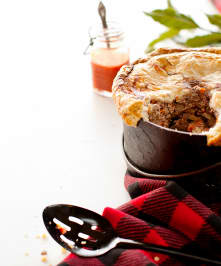 Tourtières et pâtés à la viande