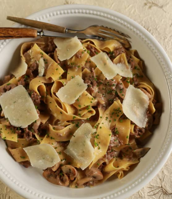 Pappardelle façon Stroganov