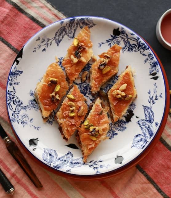 Baklavas au miel d’été et lilas