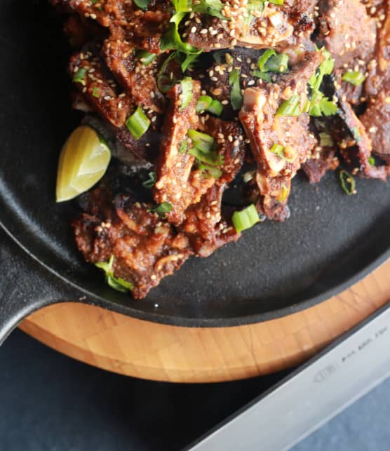 Bouts de côtes de boeuf à la Coréenne