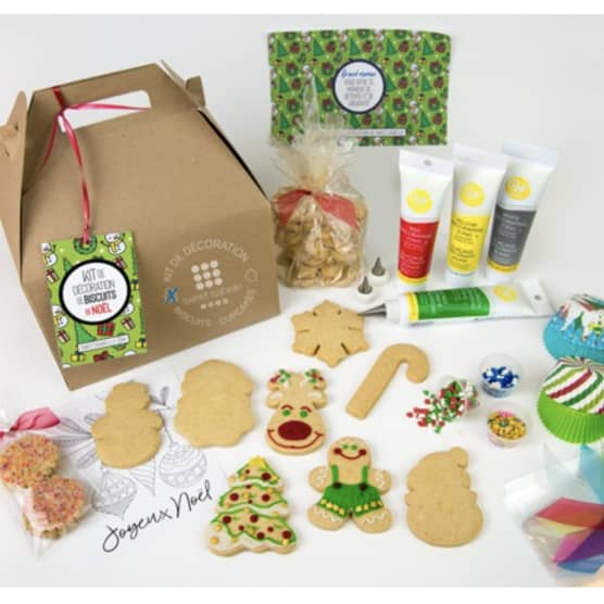 6 kits de biscuits de Noël à décorer