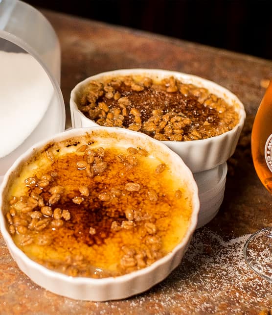 Crème brûlée à la bière d'épeautre
