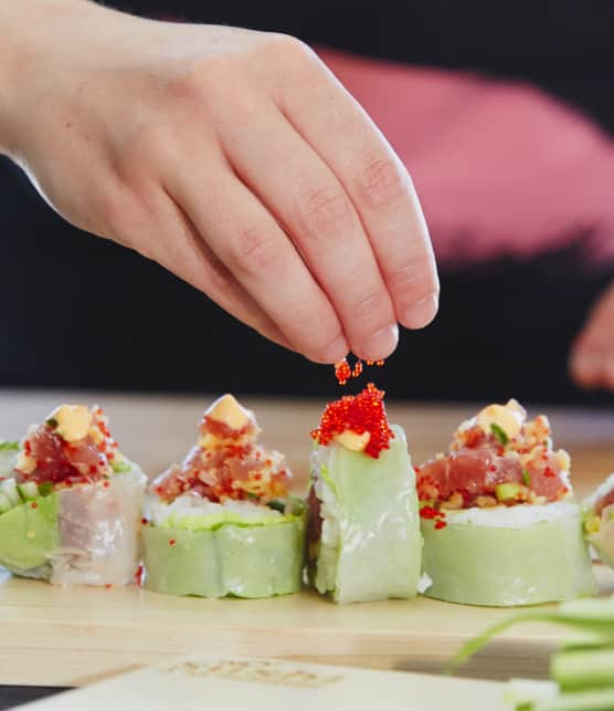 Maki de printemps au tartare de thon rouge