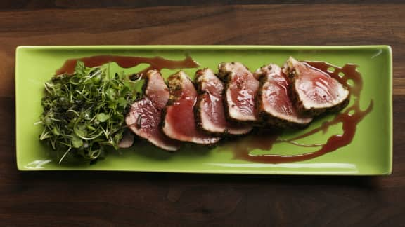 Tataki de thon albacore