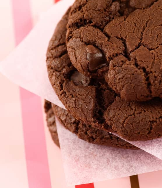 Biscuits tendres triple chocolat