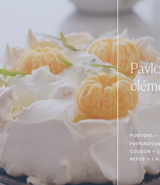 Trois fois par jour & vous - Pavlova aux clémentines