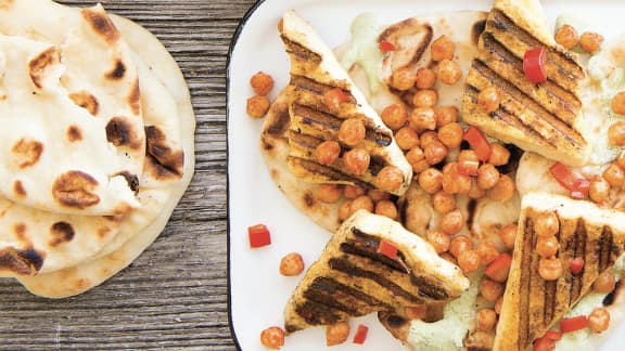 Halloumi grillé à l'indienne