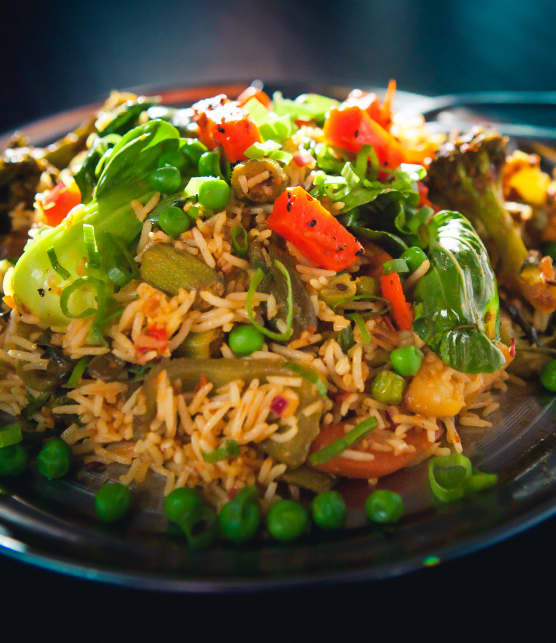 biryani aux légumes mélangés