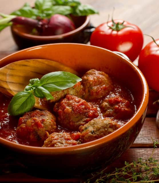 boulettes et sauce tomate