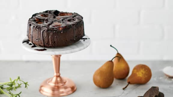 Gâteau aux poires et au chocolat