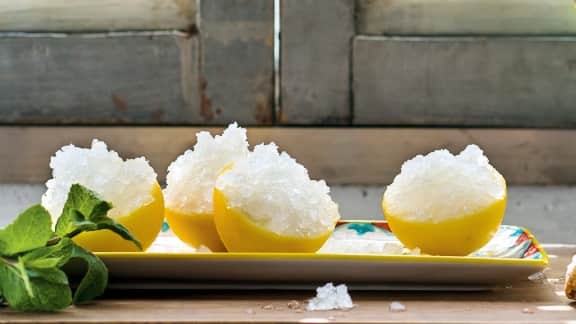 Granita di limone (granité au citron)