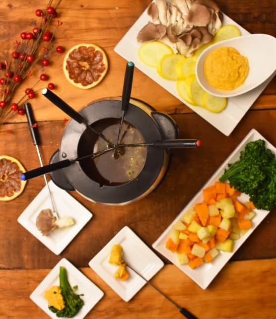 Fondue chinoise végétalienne