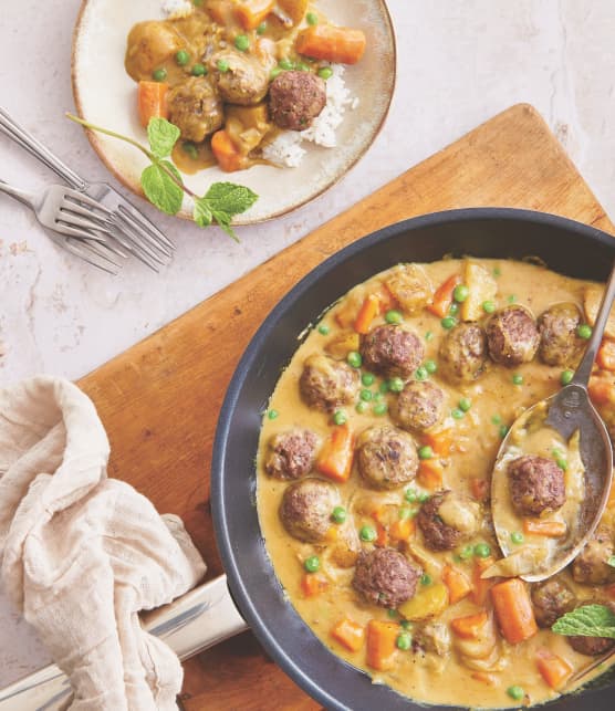 Cari de boulettes de boeuf à l'indienne