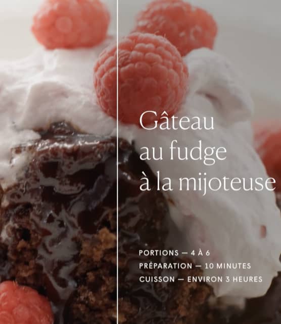 Gâteau au fudge à la mijoteuse