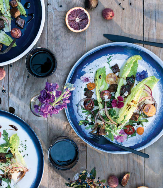 Salade de boeuf mariné et grillé