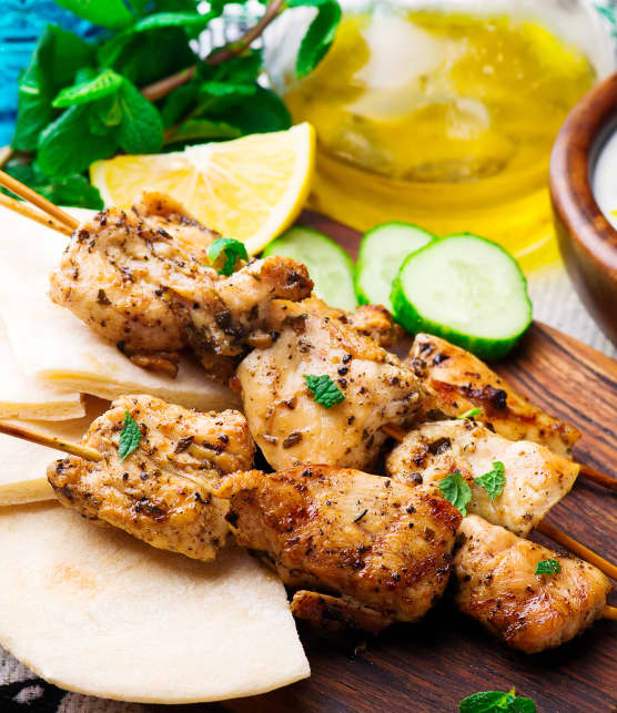 Souvlaki de poulet au paprika
