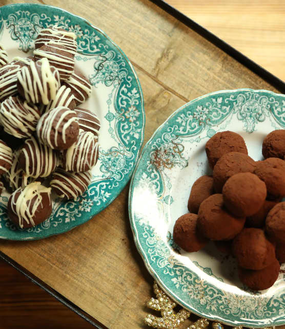 Truffes au chocolat et à l'orange