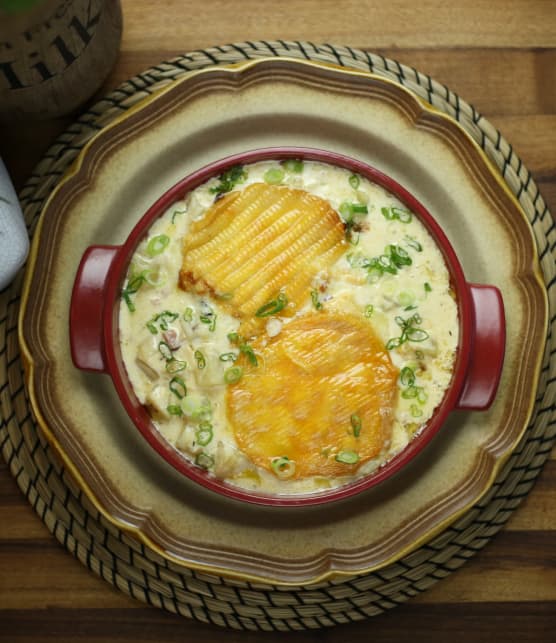 Gratin de pomme de terre façon tartiflette