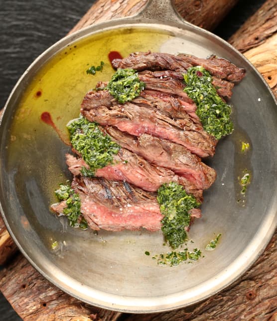 Bavette de bœuf et Chimichurri