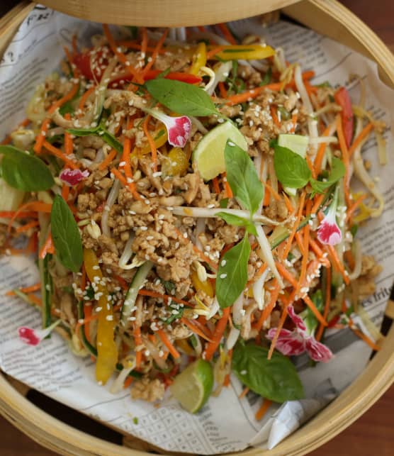 Salade Laab Gaï de dinde hachée