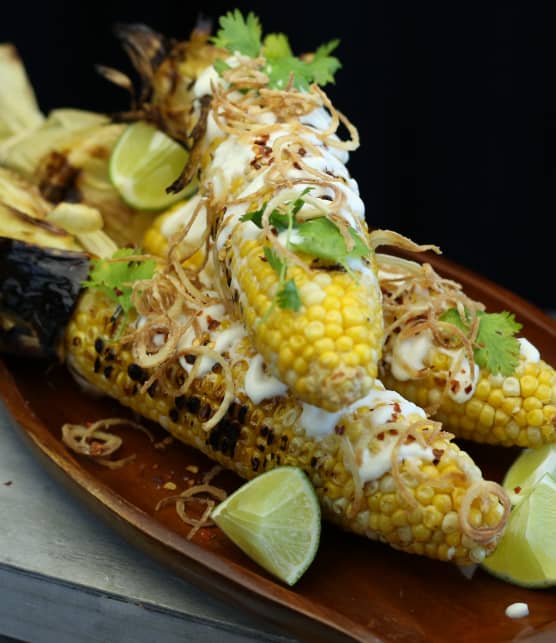 Maïs grillé à la mexicaine